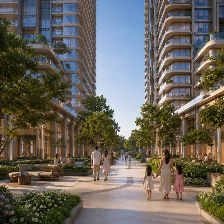 Brigade Granada amenity spaces at the 40-acre integrated township on Kadugodi-Hoskote Road, Whitefield